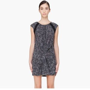 IRO 100% Silk 'Jane' Leopard Print Mini Dress